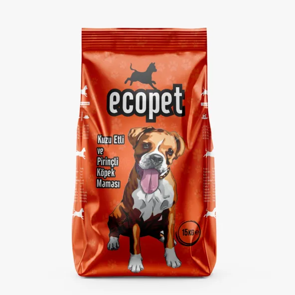 Ecopet Kuzu Etli Ve Pirinçli Yetişkin Köpek Maması 15 Kg